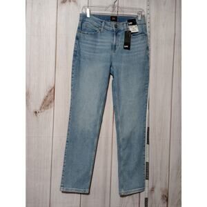 Lee Jeans Womens Jeans Medium Slim Straight 4M 28 Inseam Heritage‎ Denim Pants